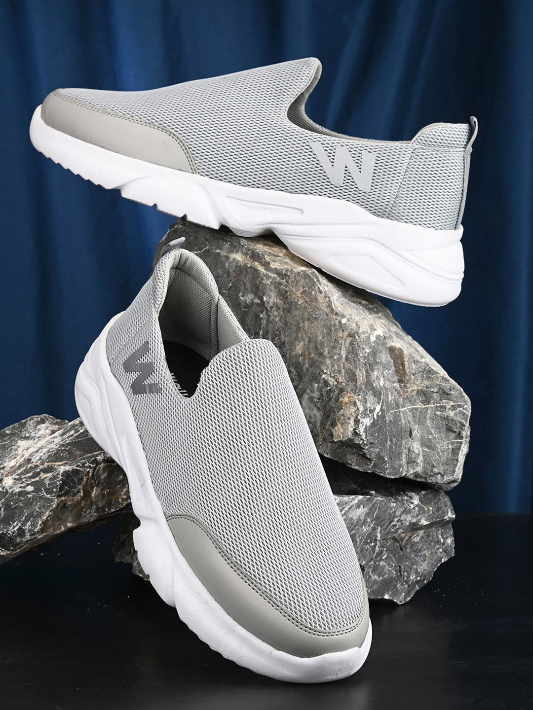 

Walkstyle By El Paso Men Comfort Mesh Non-Marking Walking Shoes, Grey