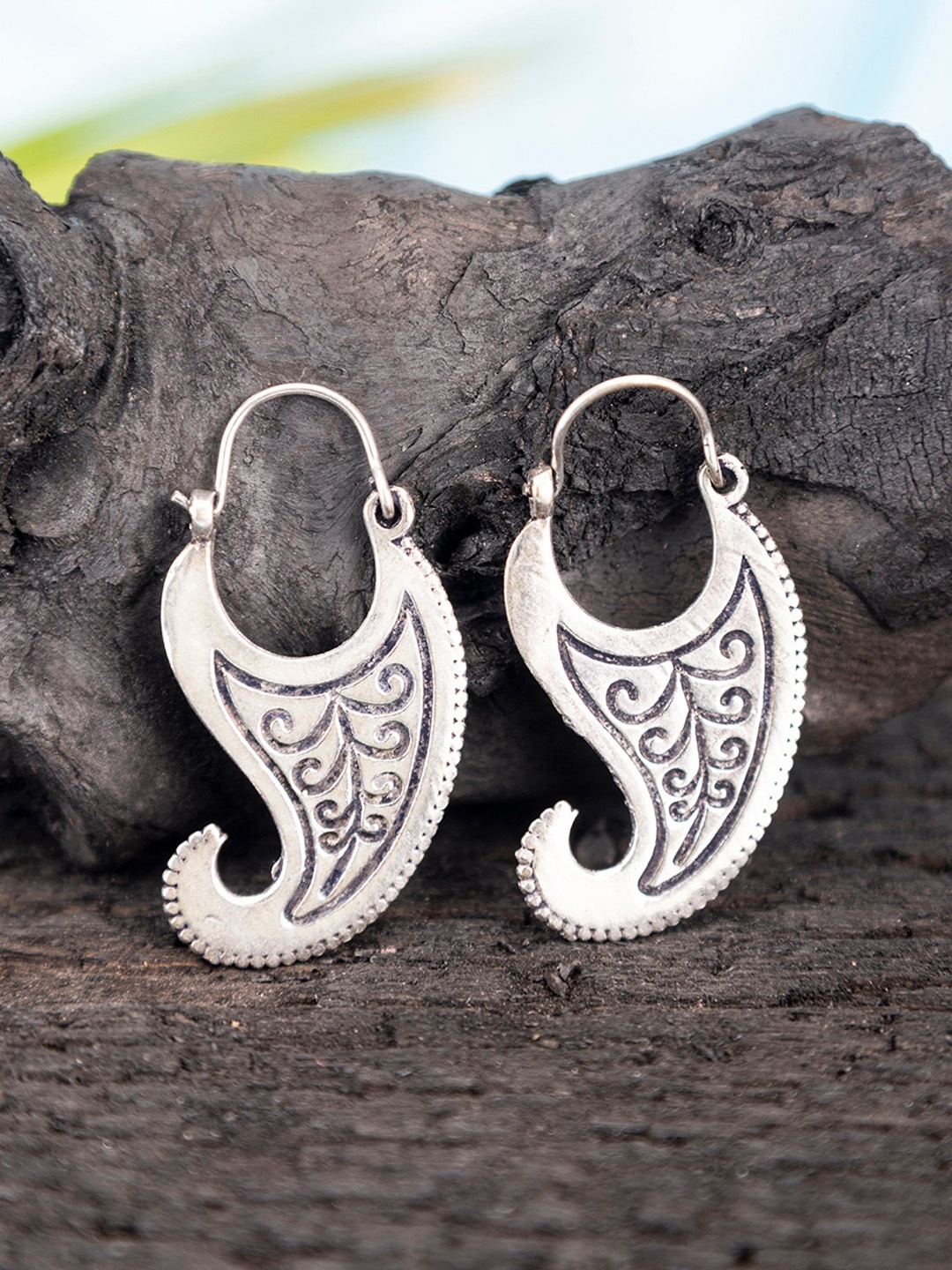 

Studio One Love Contemporary Chandbalis Earrings, Silver