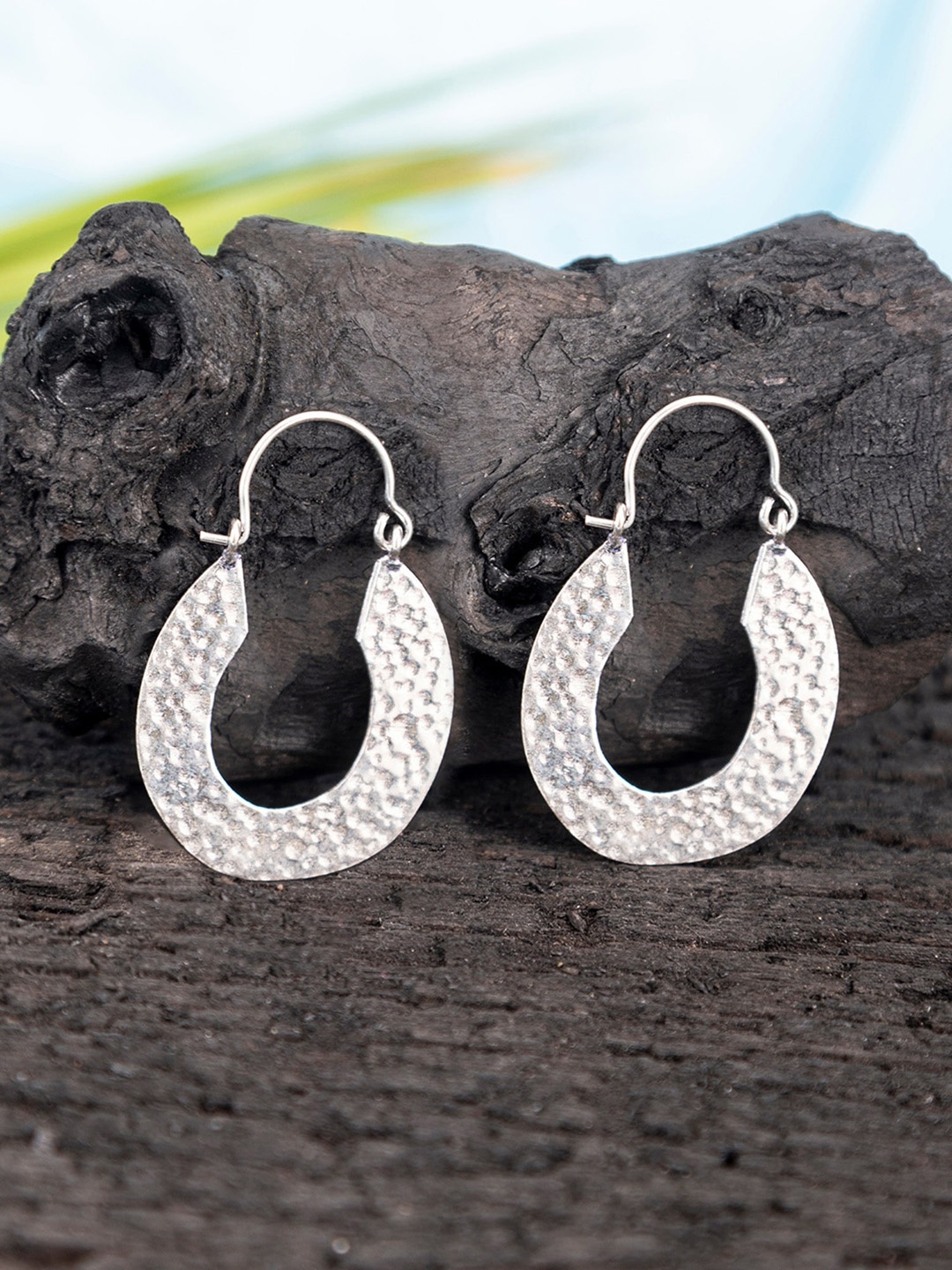 

Studio One Love Silver-Plated Contemporary Drop Earrings