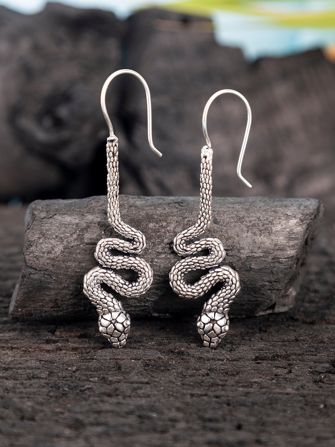 

Studio One Love Contemporary Drop Earrings, Silver