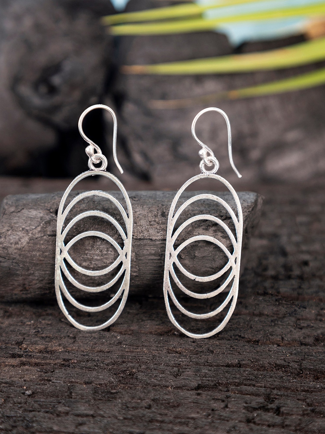 

Studio One Love Contemporary Drop Earrings, Silver