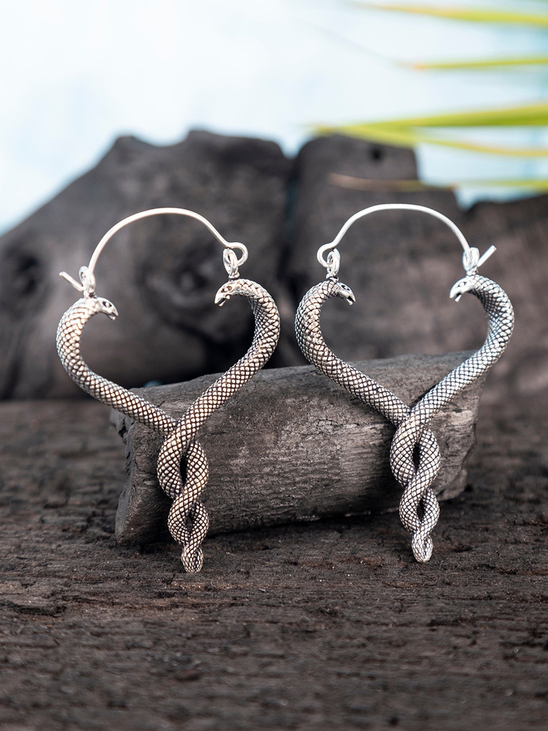 

Studio One Love Contemporary Hoop Earrings, Silver