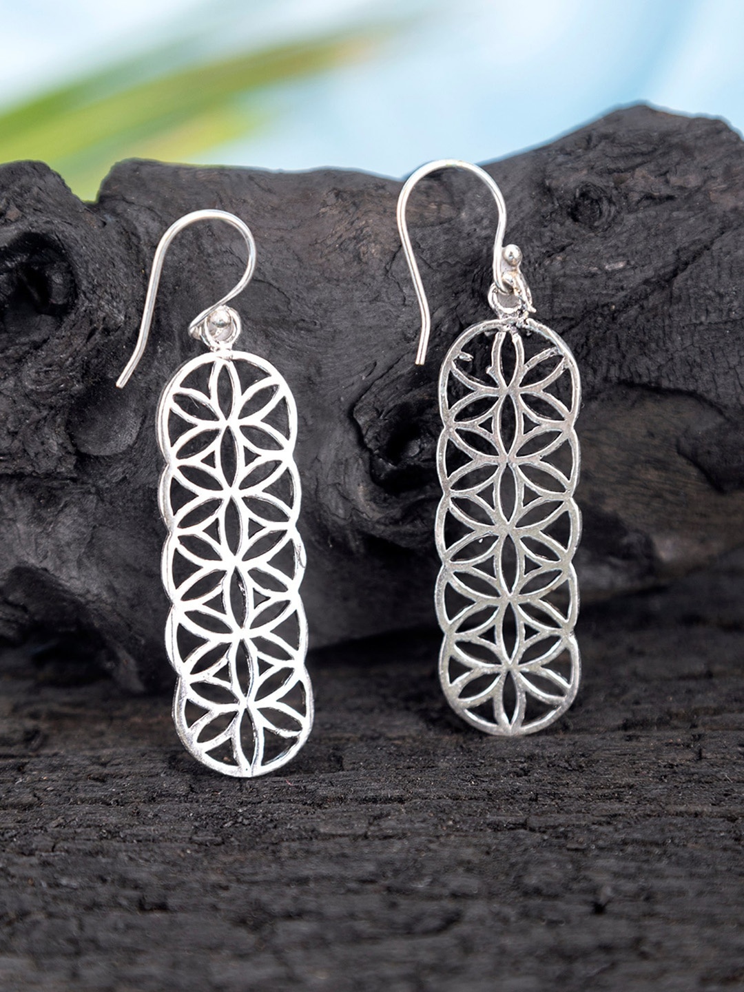 

Studio One Love Contemporary Drop Earrings, Silver