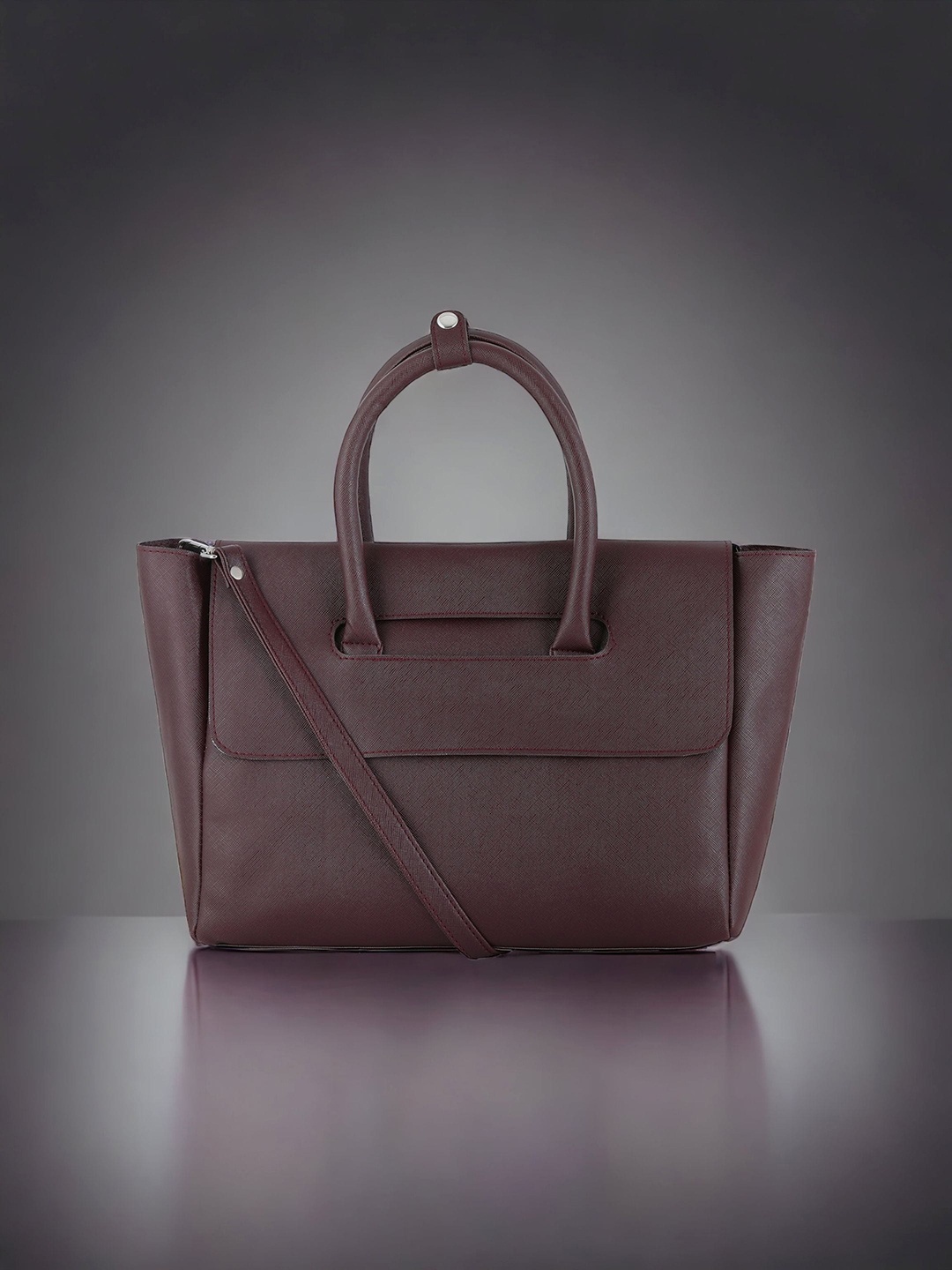 

Toteteca PU Oversized Swagger Tote Bag, Brown