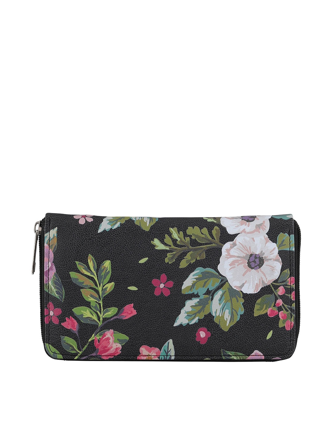 

Toteteca Women Floral Printed Wallet, Black