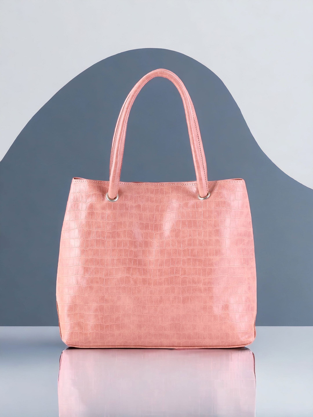 

Toteteca PU Oversized Shopper Handheld Bag, Pink