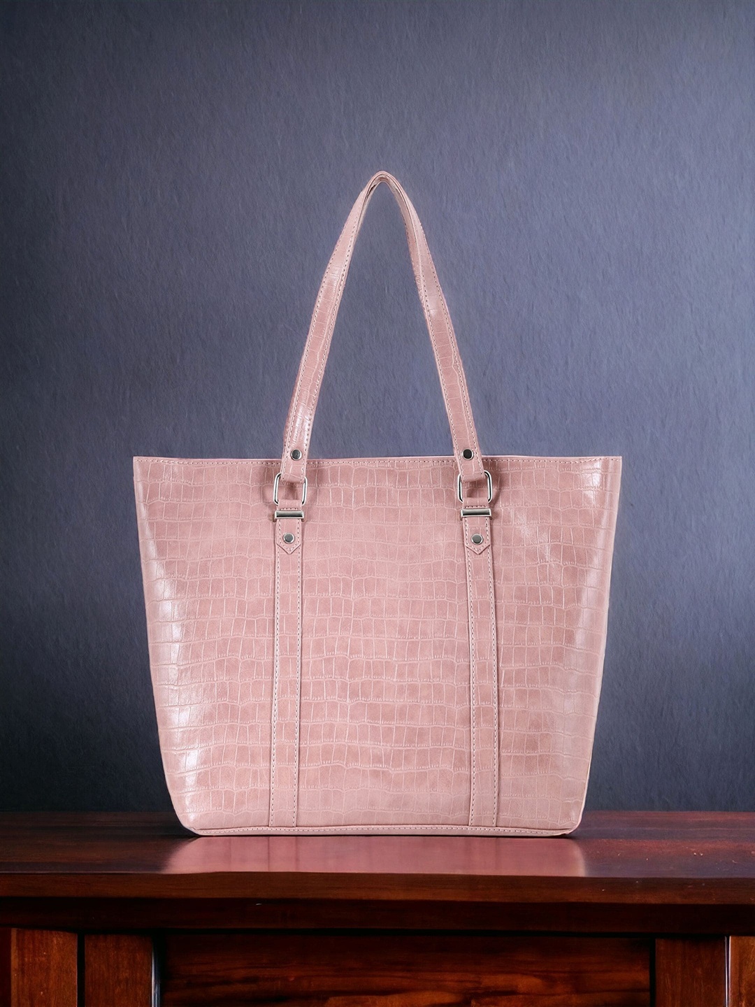 

Toteteca PU Oversized Shopper Shoulder Bag, Peach