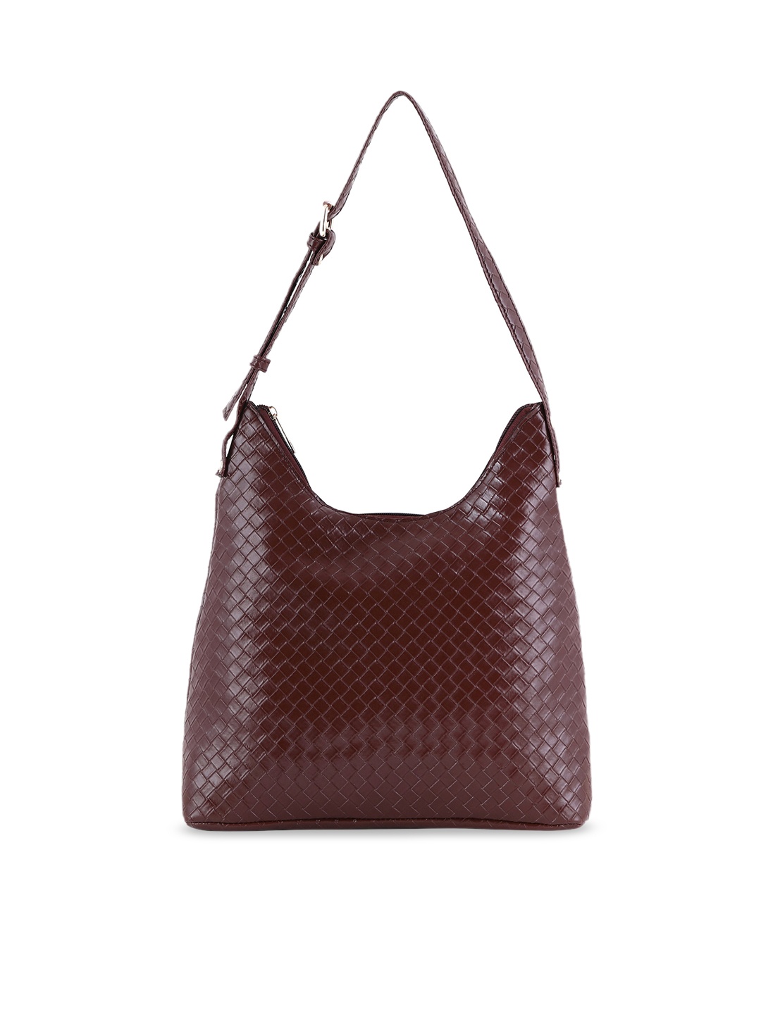 

Toteteca Textured Structured Shoulder Bag, Brown