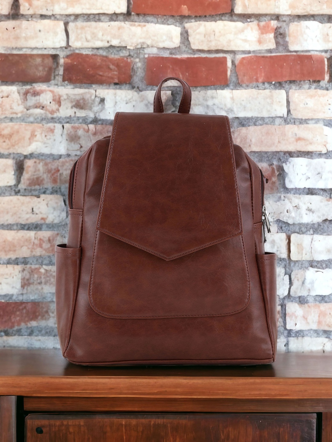 

Toteteca Women Multipocketing Backpack, Brown
