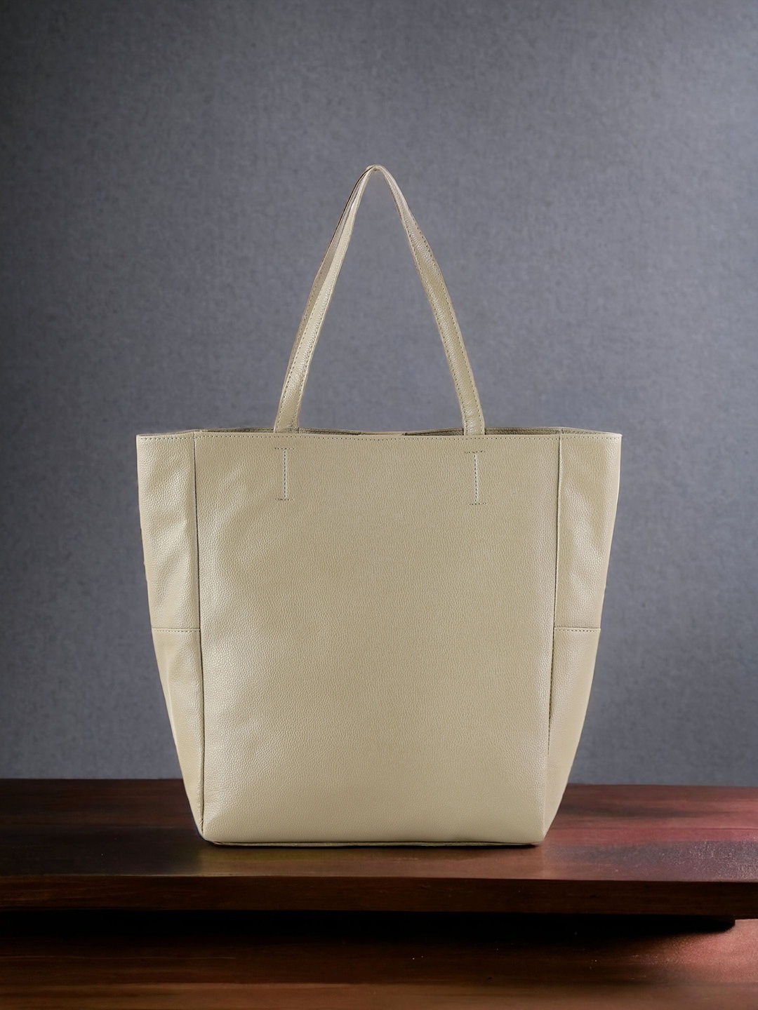 

Toteteca PU Oversized Shopper Tote Bag, Tan