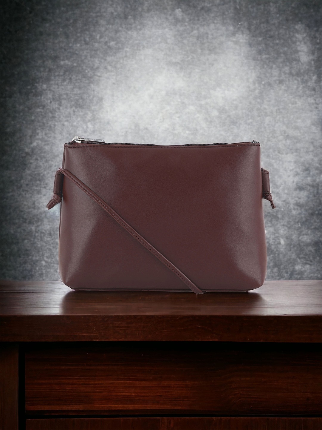 

Toteteca PU Structured Sling Bag, Brown