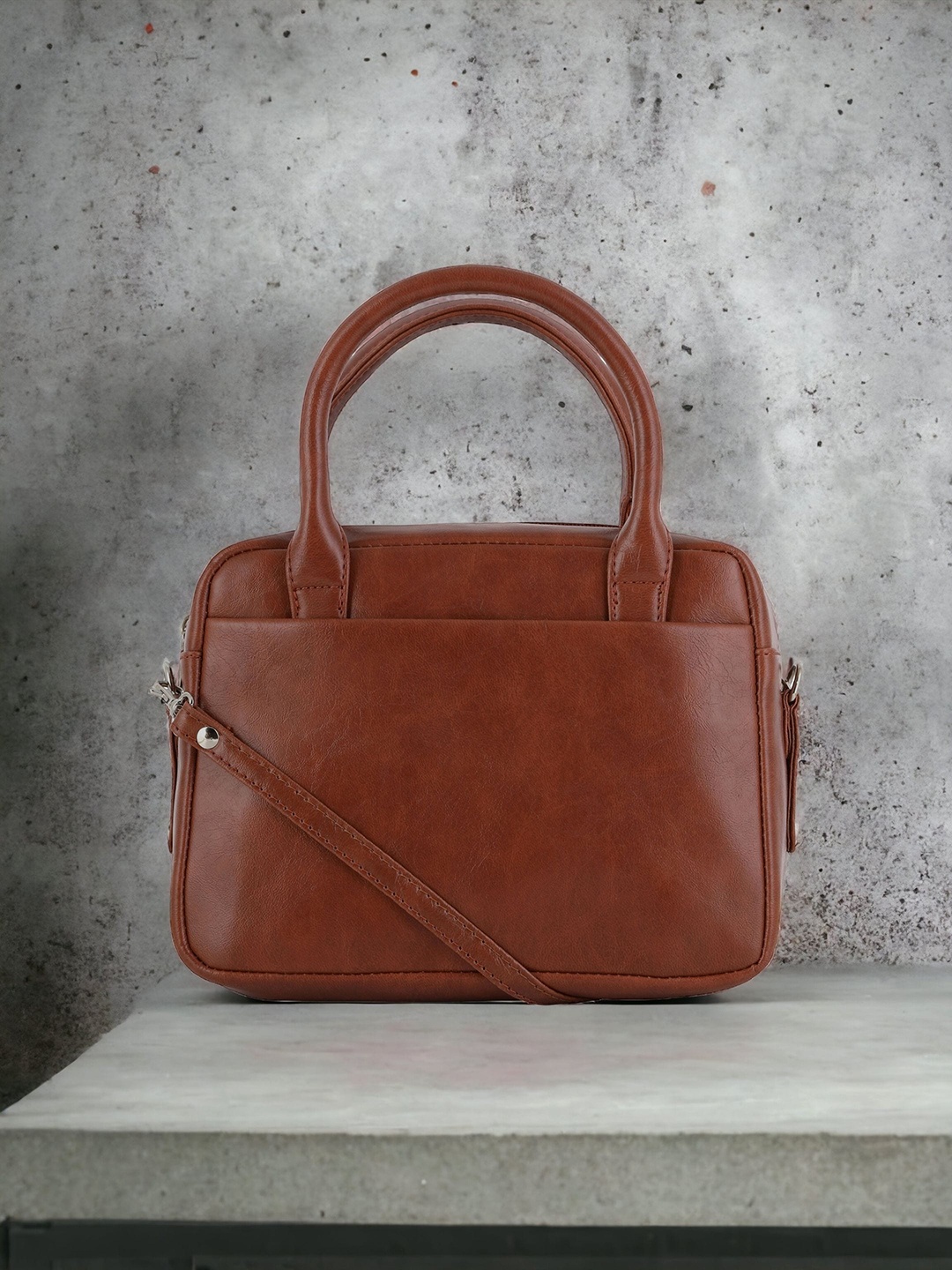 

Toteteca Oversized Structured Handheld Bag, Brown