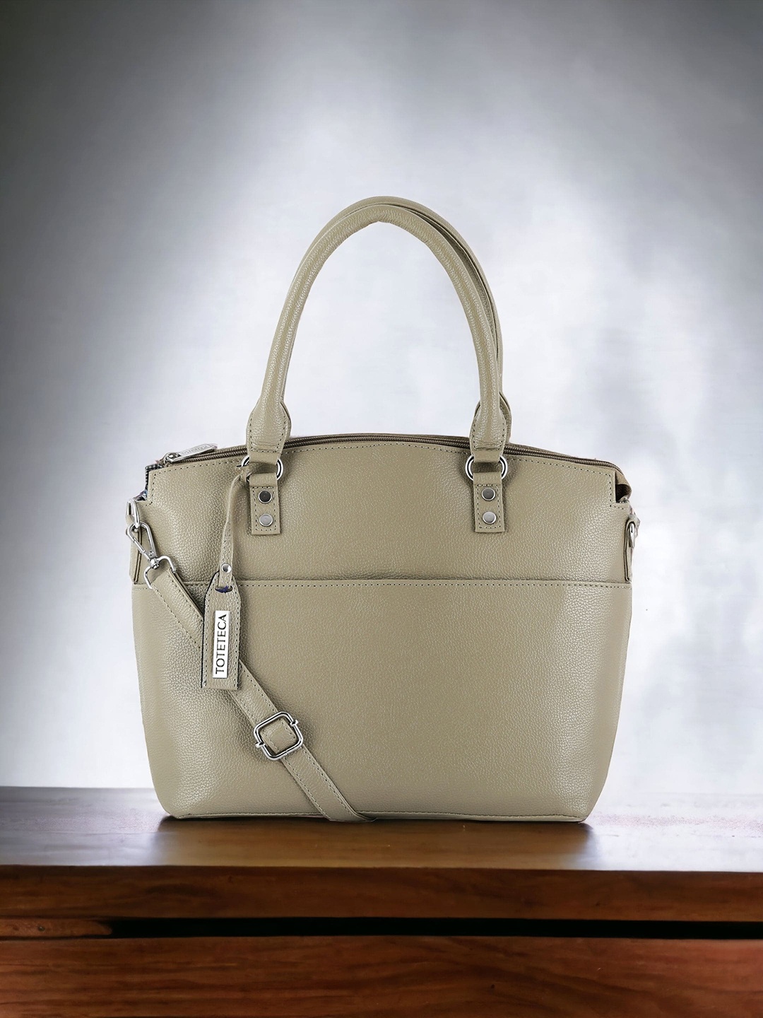 Toteteca Oversized Structured Shoulder Bag, Tan