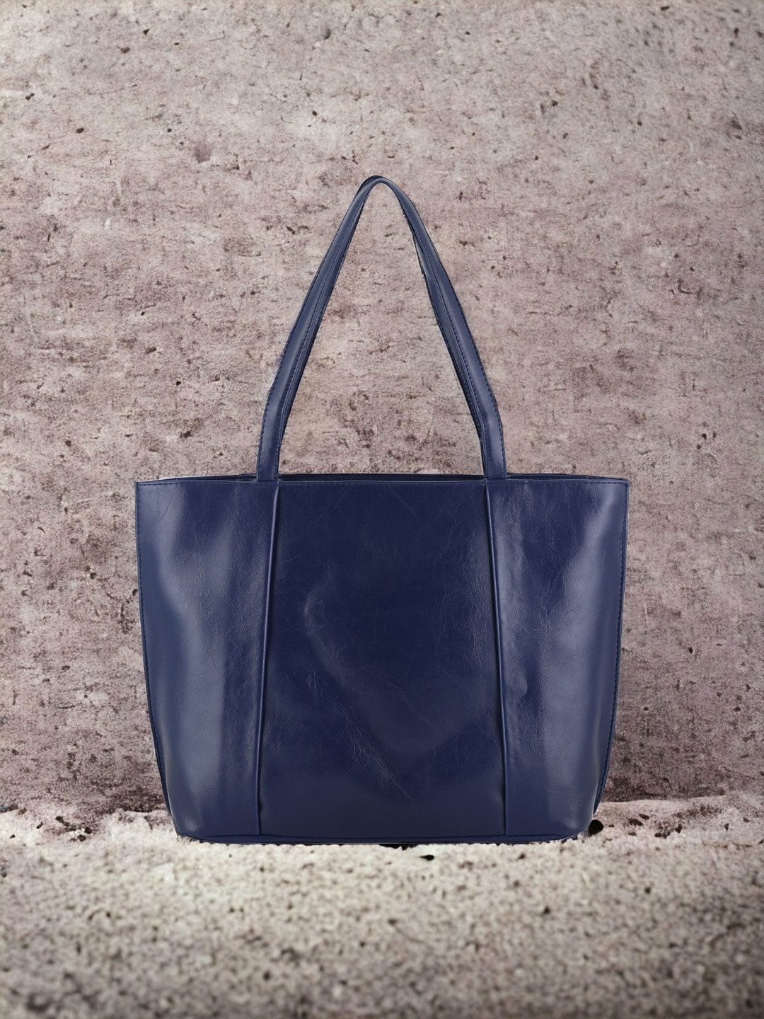 Toteteca Structured Shoulder Bag, Navy blue