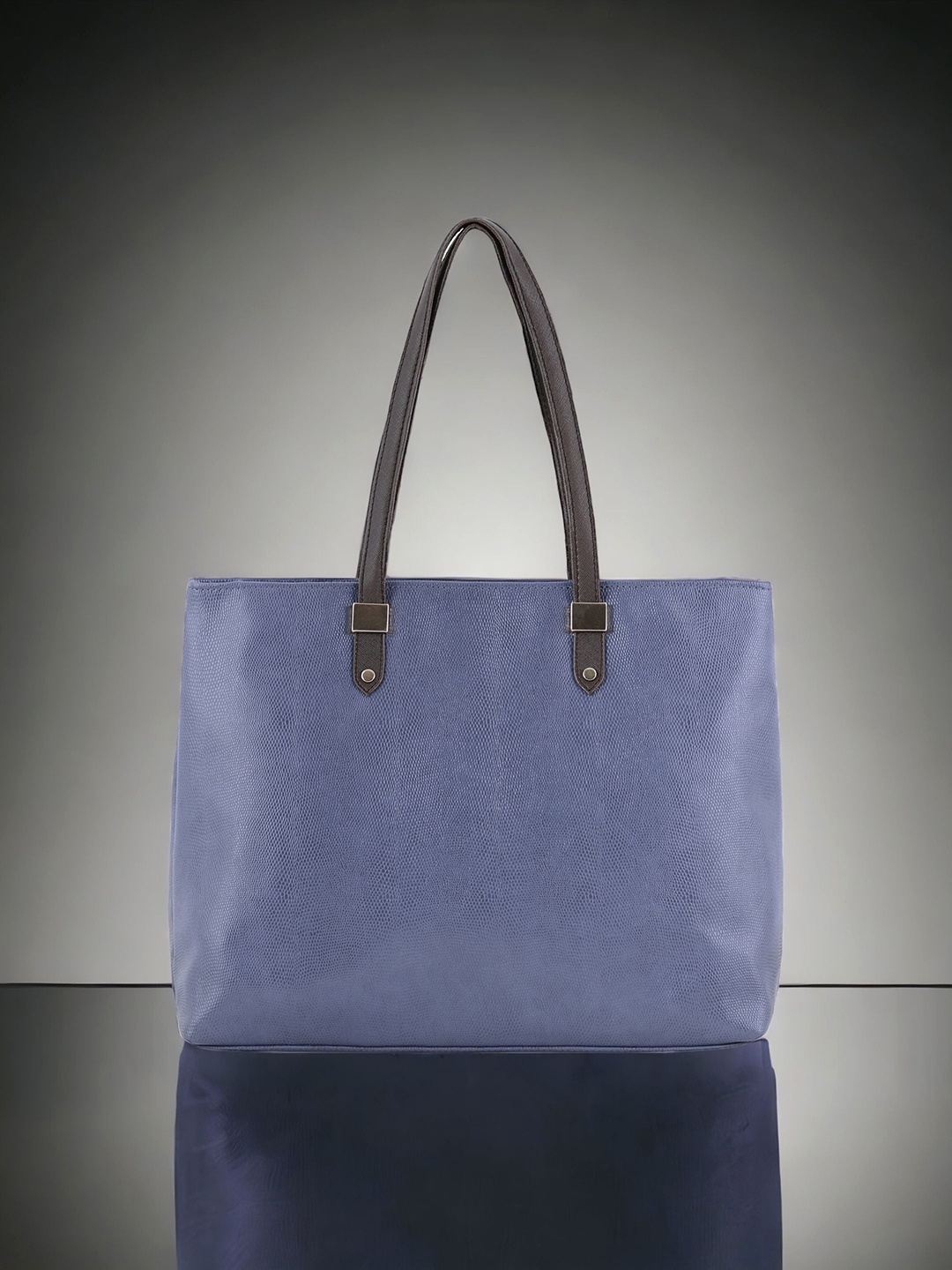 

Toteteca PU Textured Structured Shoulder Bag, Blue