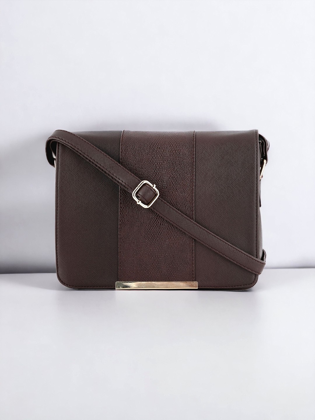 

Toteteca PU Structured Sling Bag, Brown