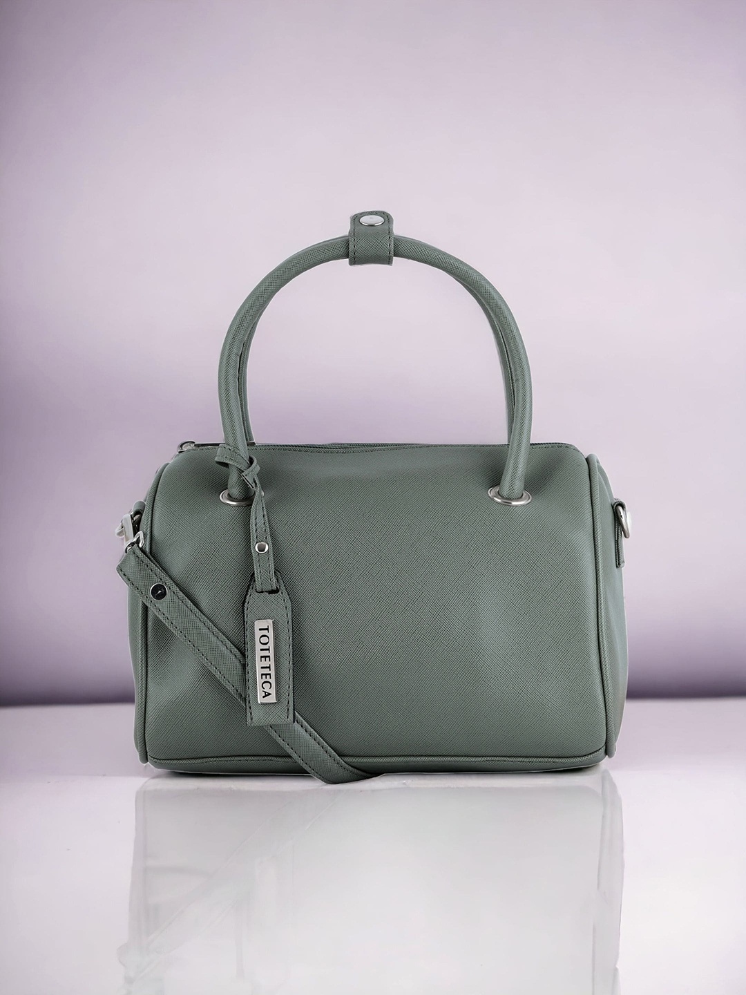 

Toteteca Textured Structured Handheld Bag, Green