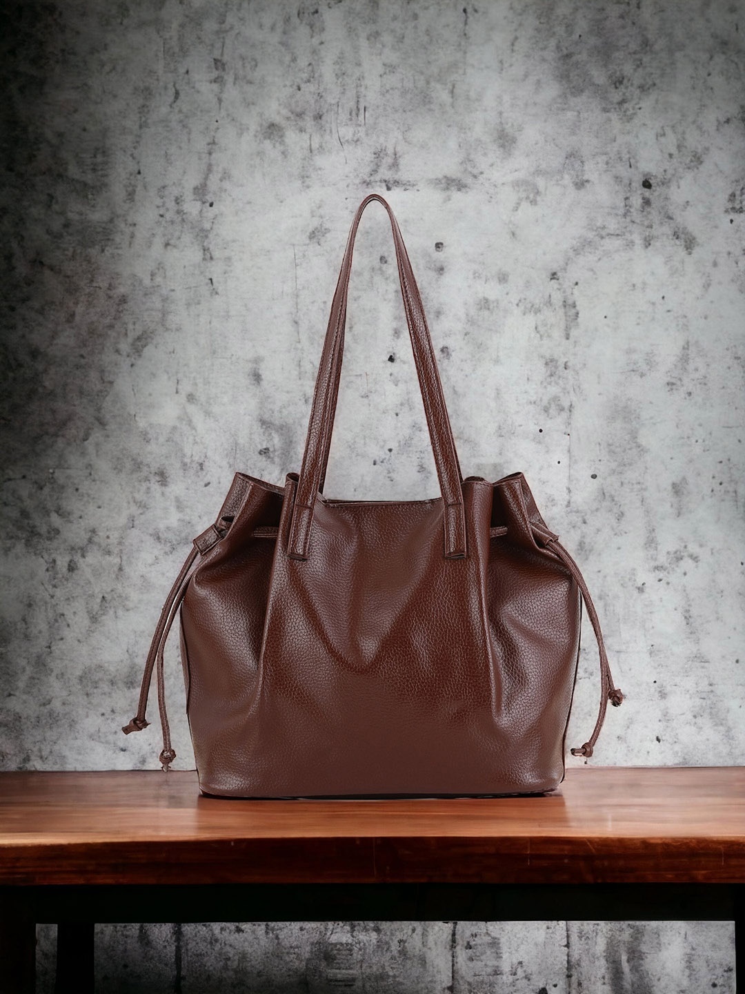 

Toteteca PU Shopper Shoulder Bag, Brown