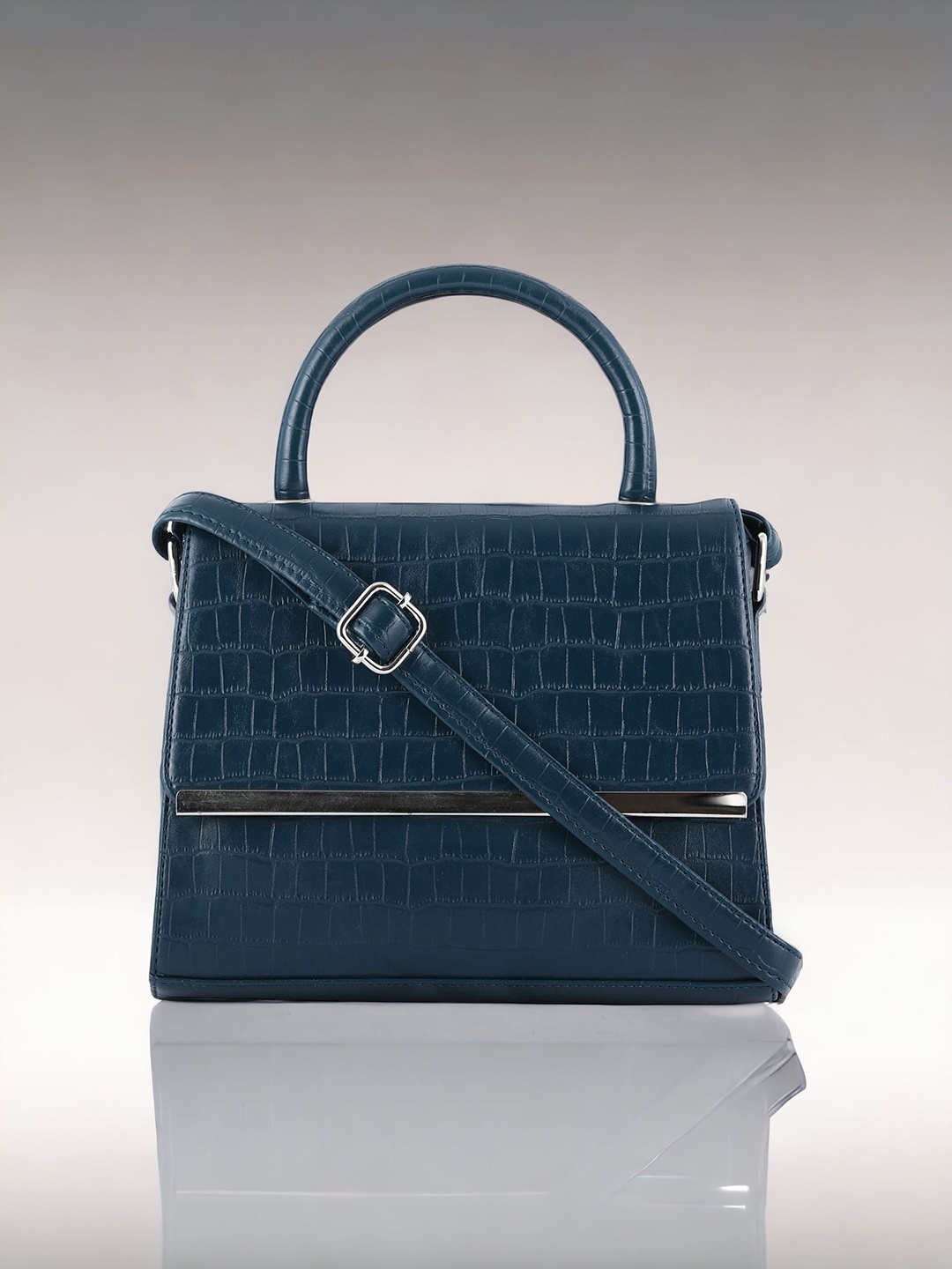 

Toteteca Textured Swagger Sling Bag, Teal