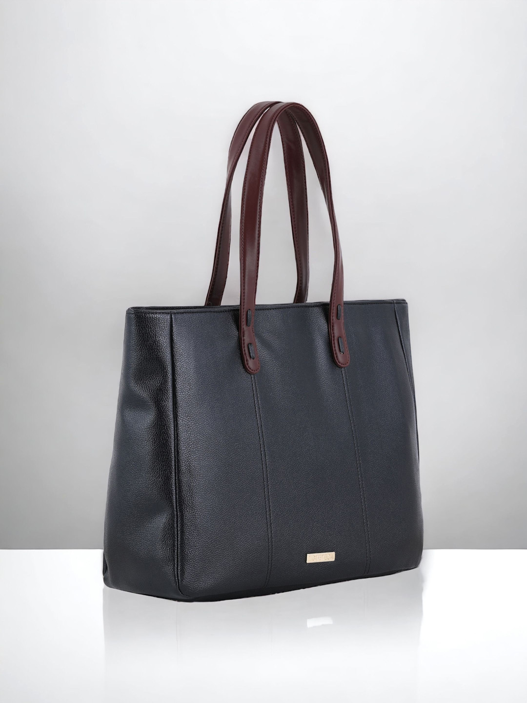 

Toteteca Textured Shopper tote Bag, Black