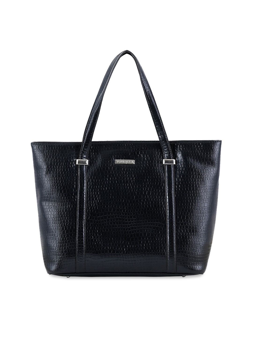 

Toteteca Textured PU Structured Shoulder Bag, Black