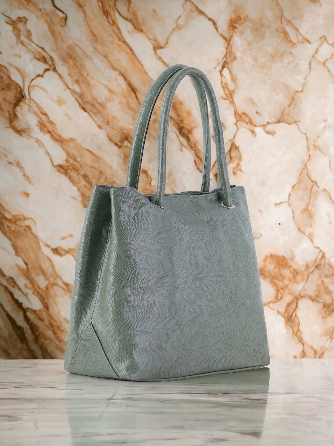 

Toteteca Textured PU Structured Shoulder Bag, Green