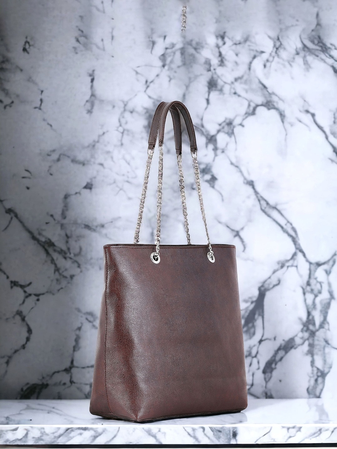 

Toteteca Animal Textured Oversized Bucket Tote Bag, Brown