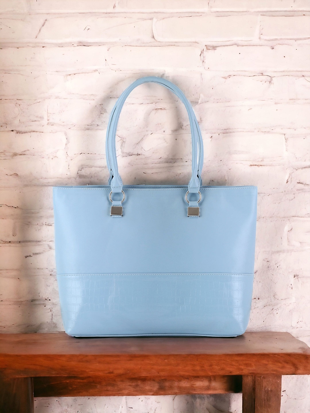 

Toteteca PU Structured Handheld Bag, Blue