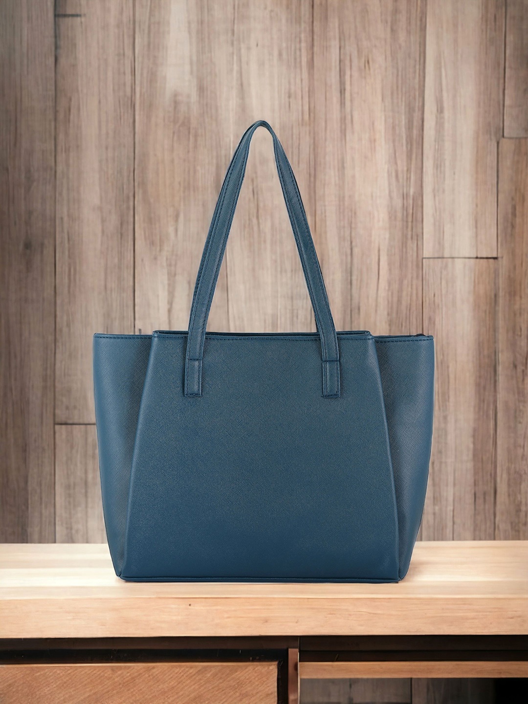 

Toteteca PU Structured Shoulder Bag, Blue