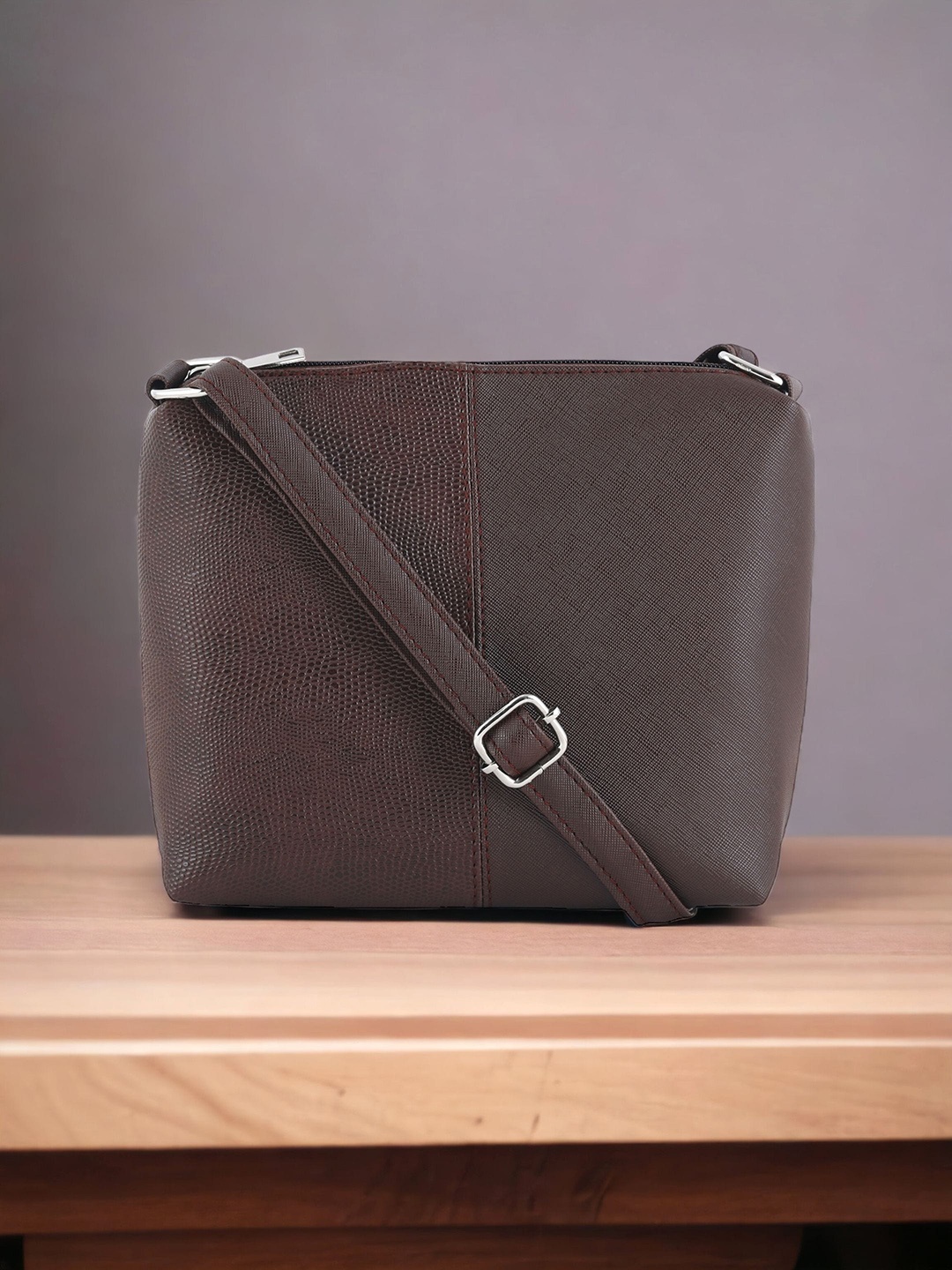 

Toteteca Textured Shopper Sling Bag, Brown