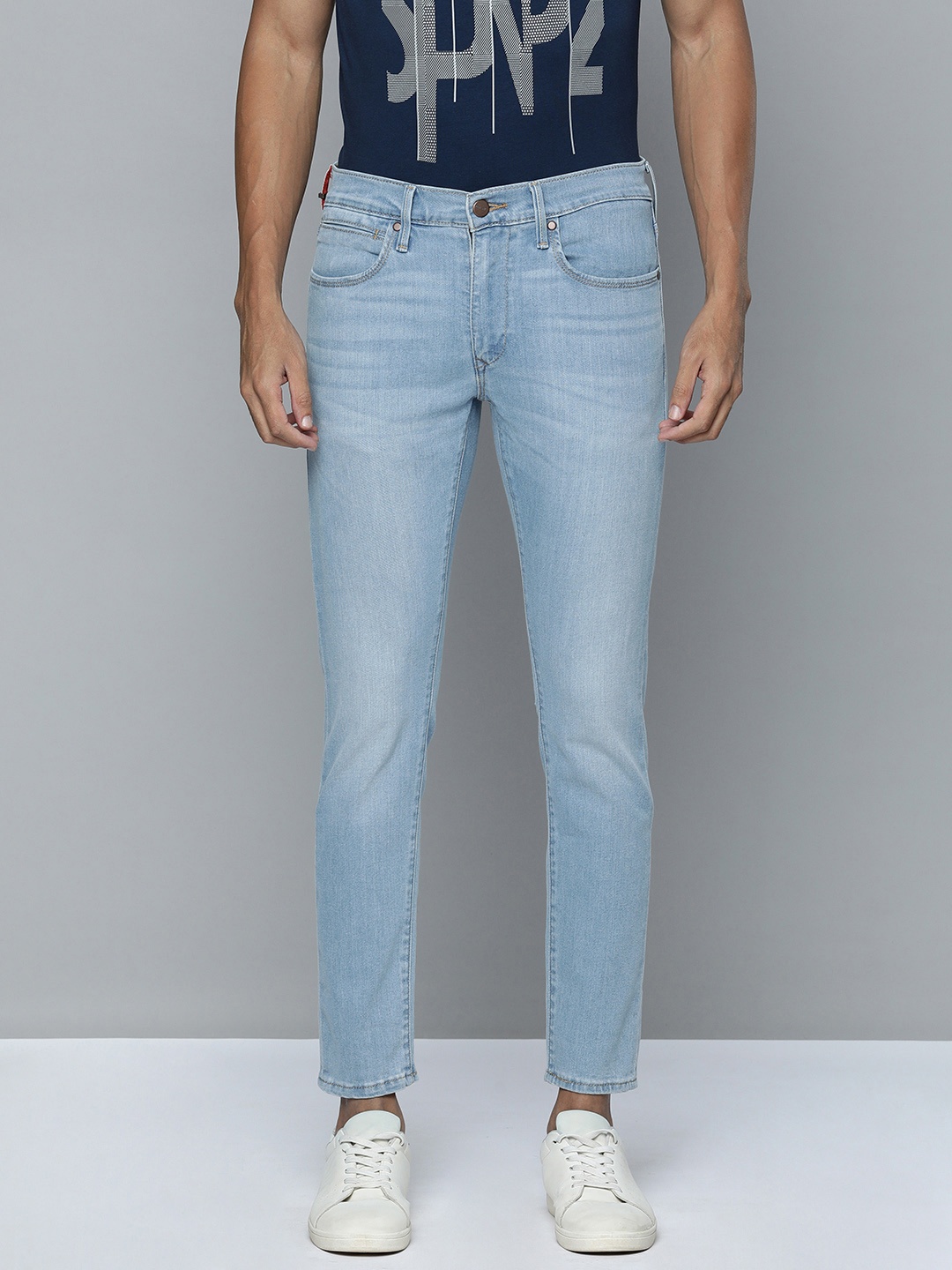 

Levis Men Skinny Fit Light Fade Mid-Rise Stretchable Jeans, Blue