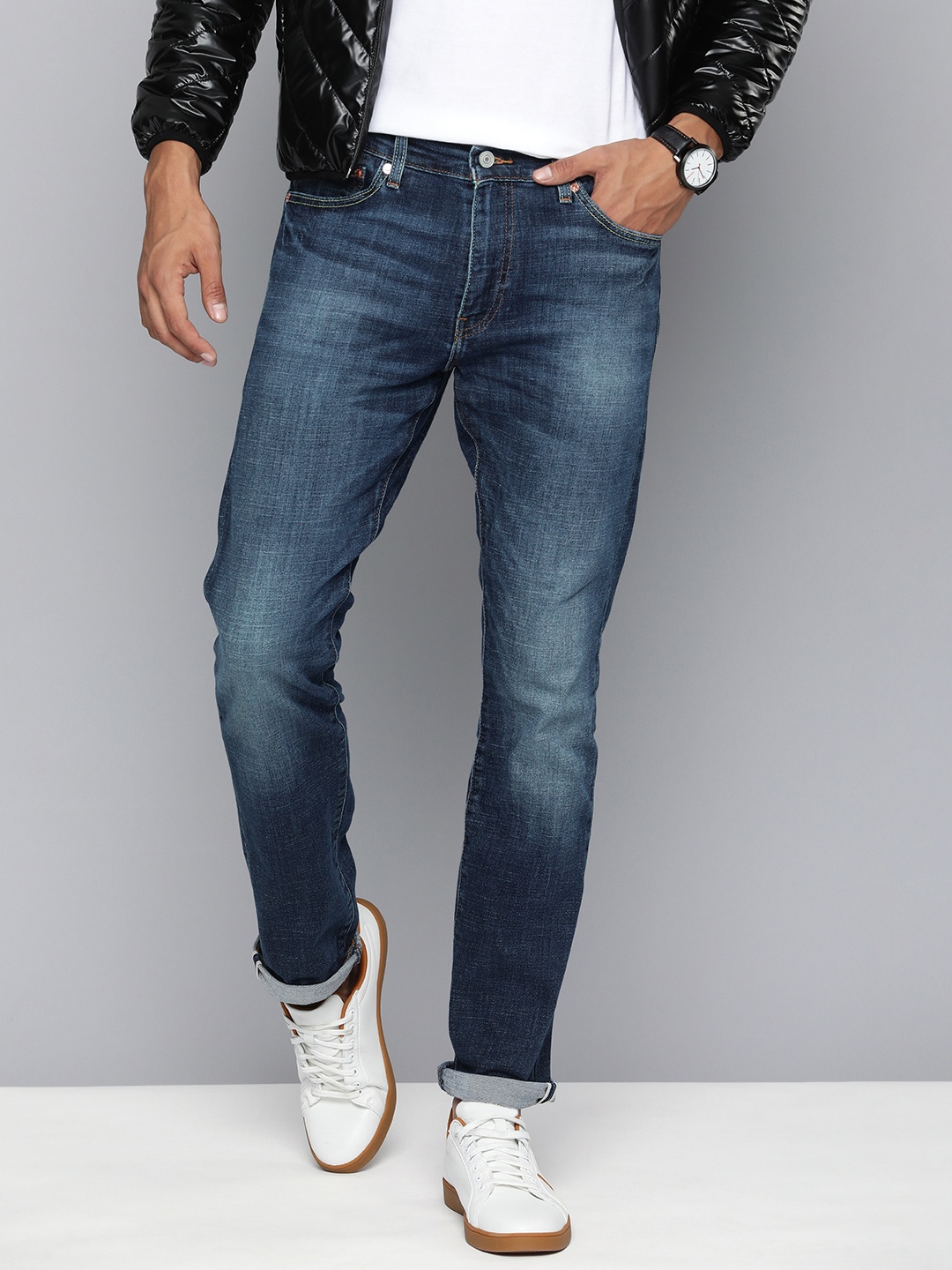 

Levis Men Slim Fit Light Fade Stretchable Jeans, Blue