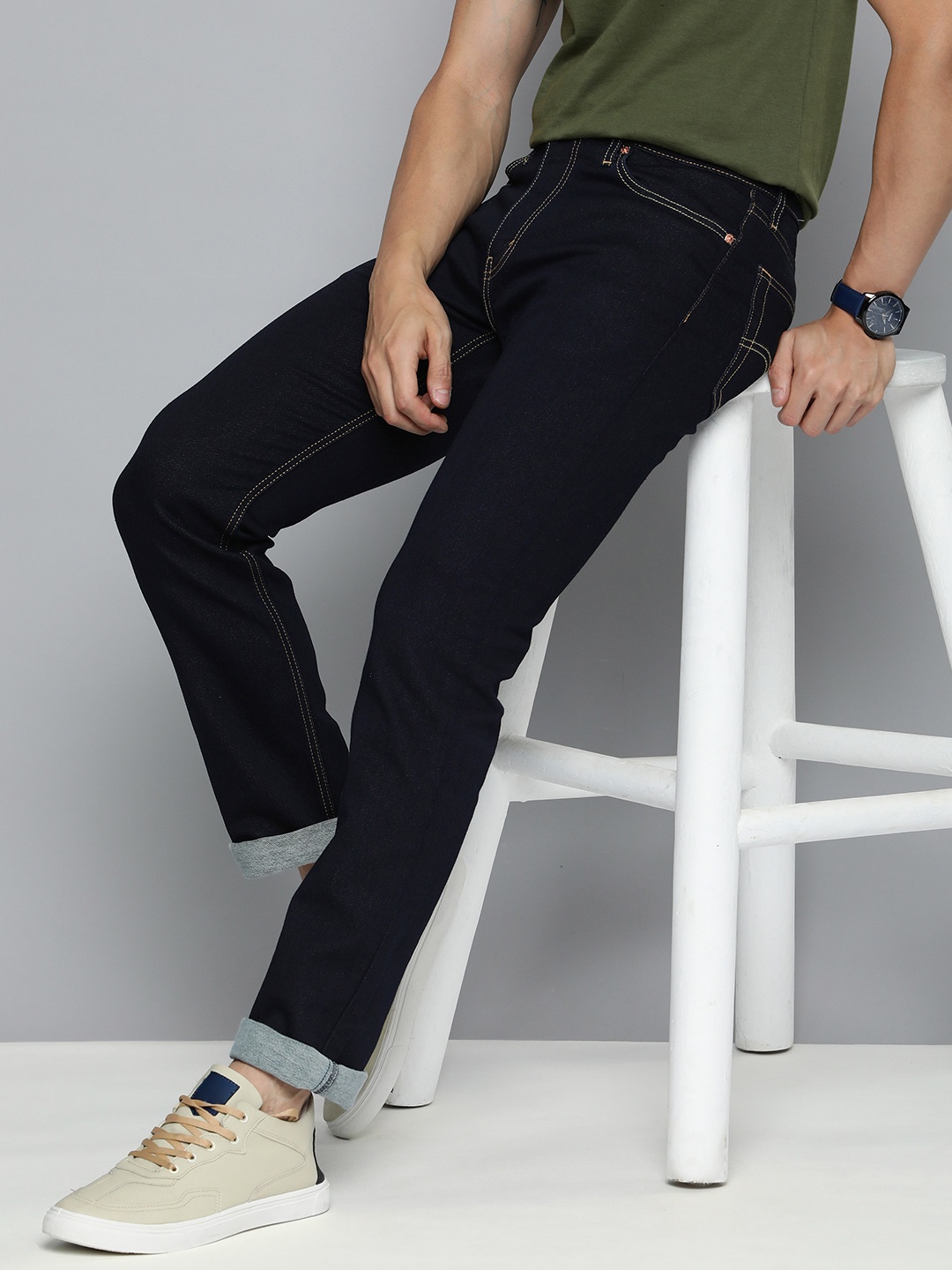

Levis Men Slim Fit Mid-Rise Stretchable Jeans, Blue