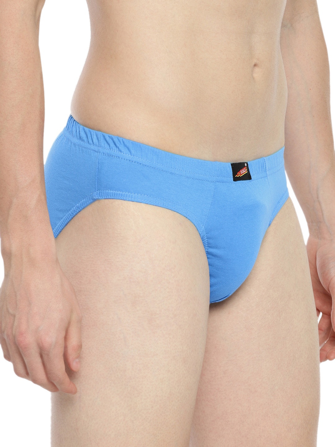 

SOLO Men Mid-Rise Cotton Brief Virgin-Skyblue-75, Blue