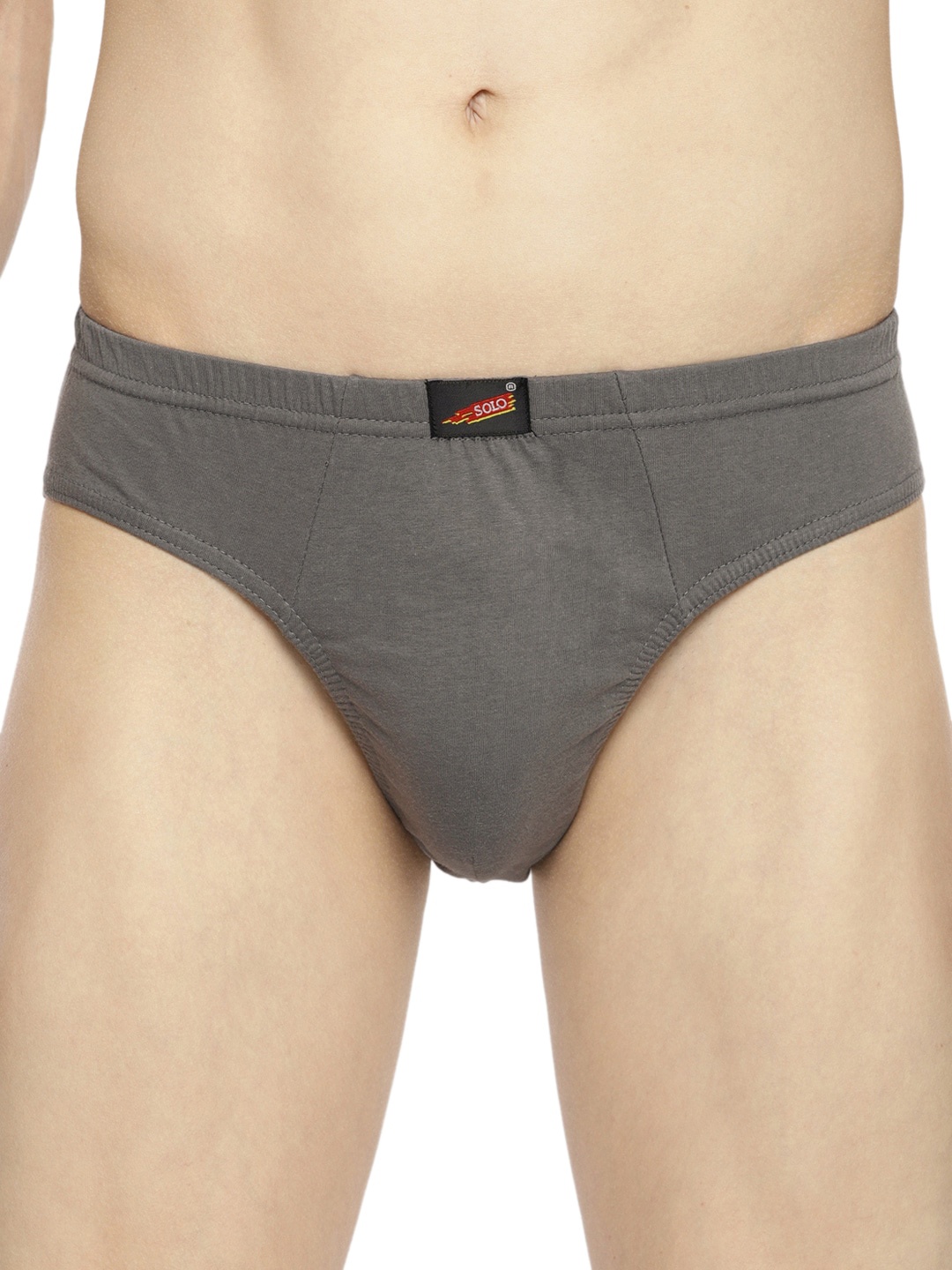 

SOLO Men Anti Bacterial Cotton Basic Briefs Virgin-Steelgrey-75, Grey