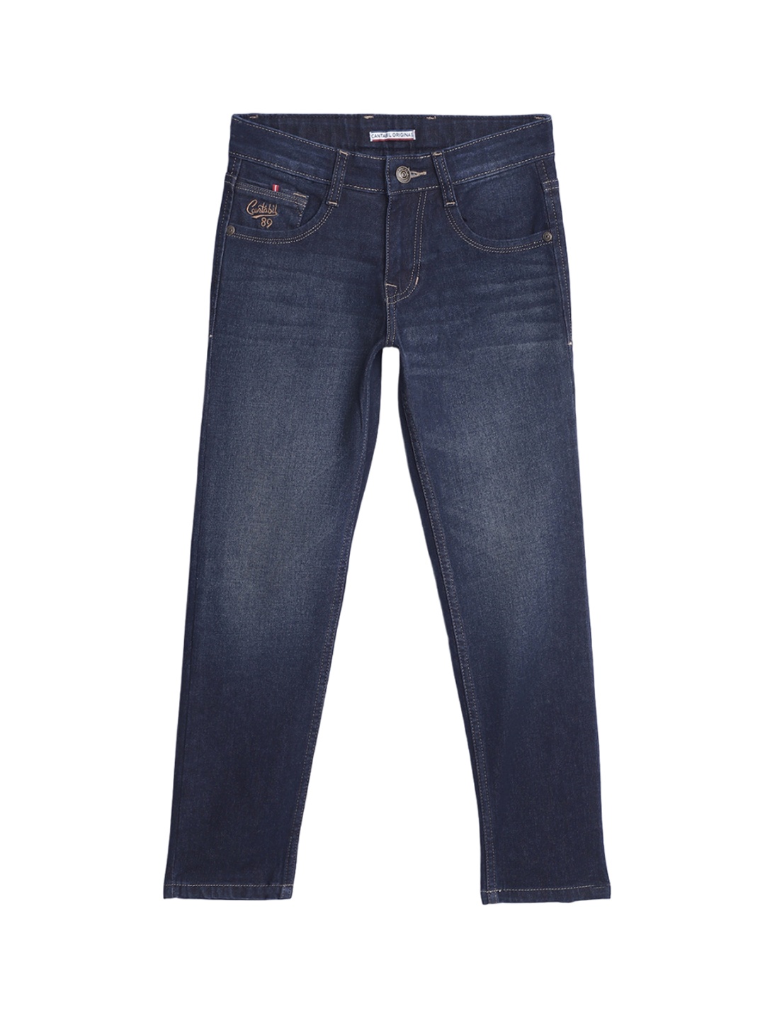 

Cantabil Boys Comfort Light Fade Stretchable Jeans, Blue