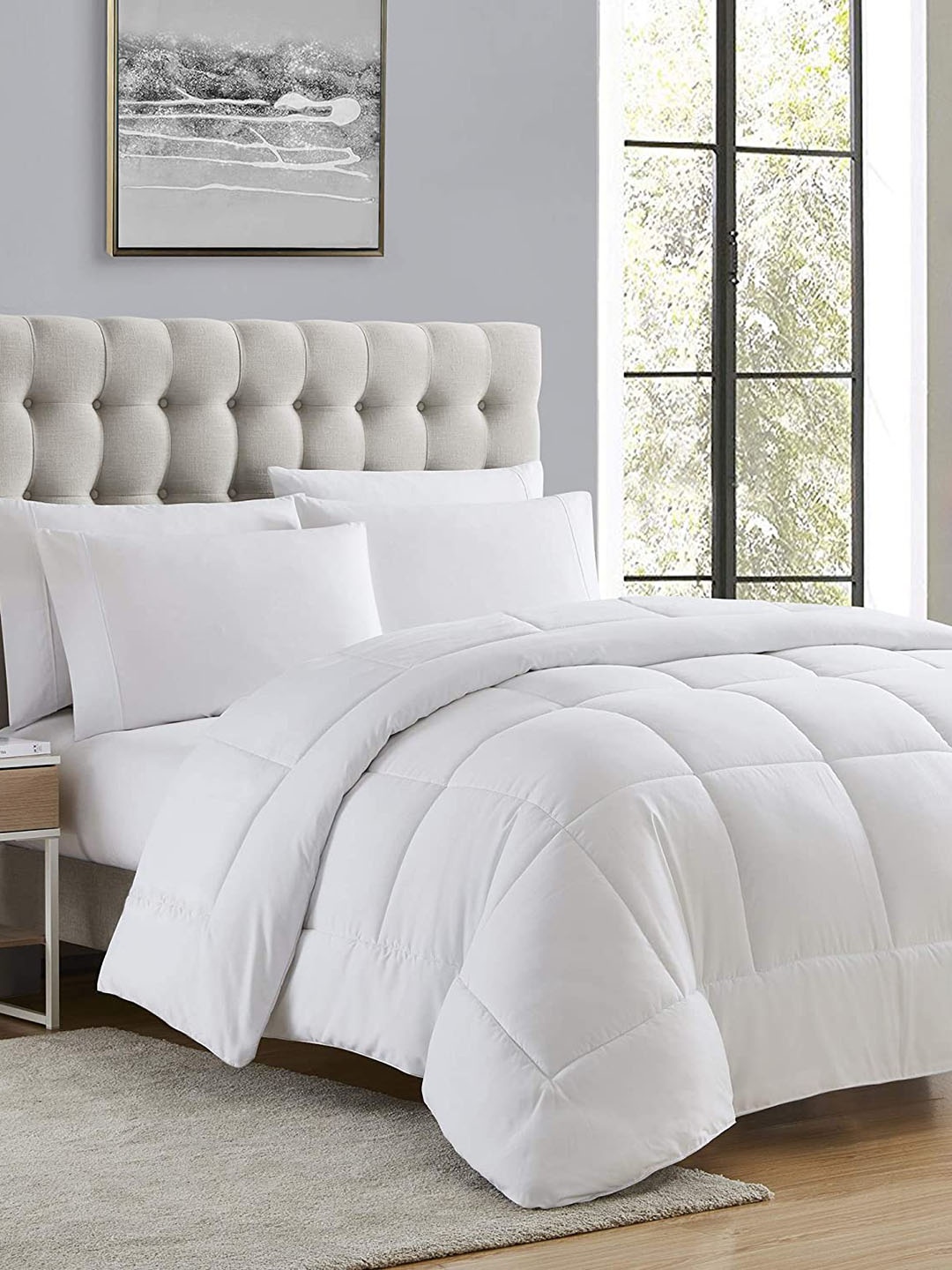 

CURIOUS LIFESTYLE White Microfiber Heavy Winter 200 GSM Single Bed Comforter