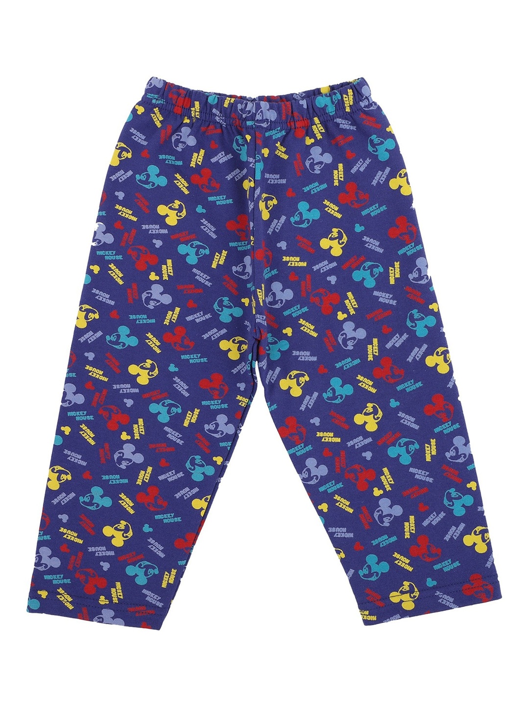 

Bodycare Boys Mickey Mouse Printed Cotton Track Pants, Navy blue