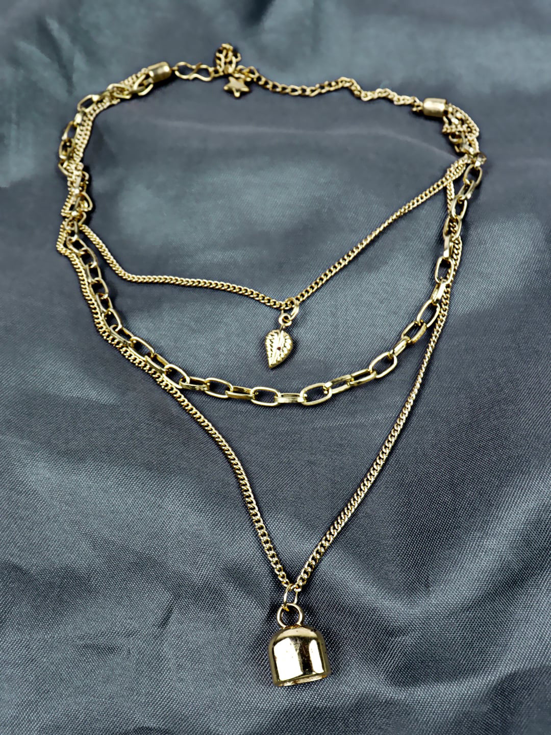 

VAGHBHATT Gold-Plated Alloy Statement Layered Chain