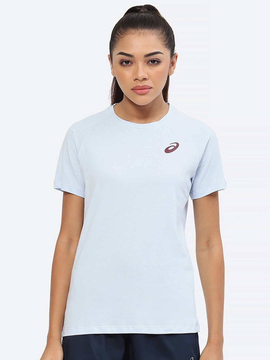 

ASICS SOLID Cotton SS T-Shirt, Blue