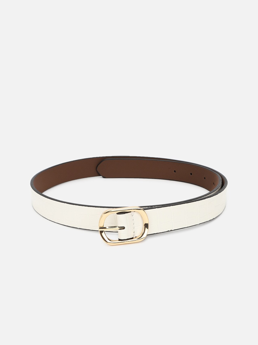 

FOREVER 21 Women White PU Belt