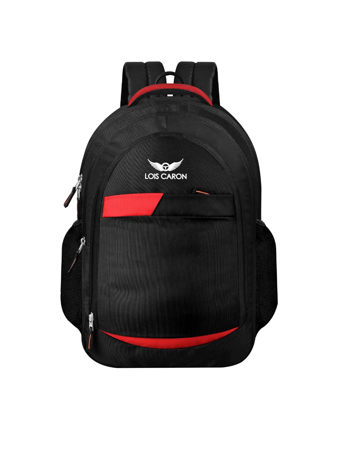 

LOIS CARON Unisex 18 Inch Laptop Backpack, Black