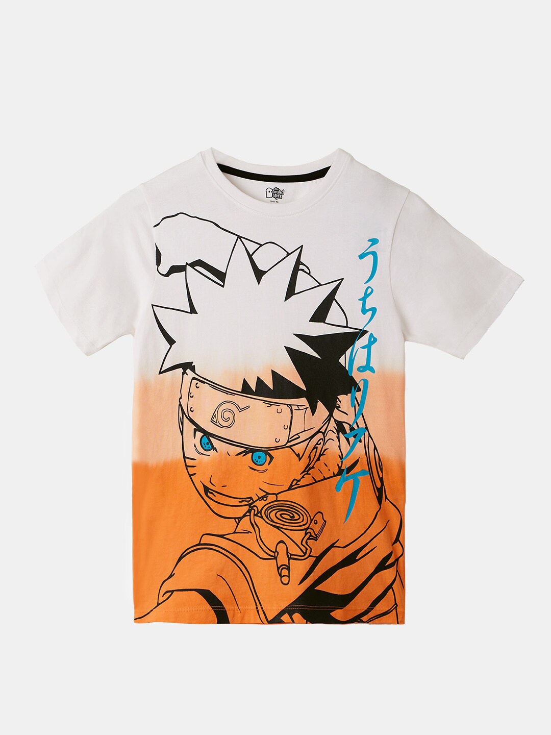 

The Souled Store Boys White Printed Naruto Pure Cotton T-shirt