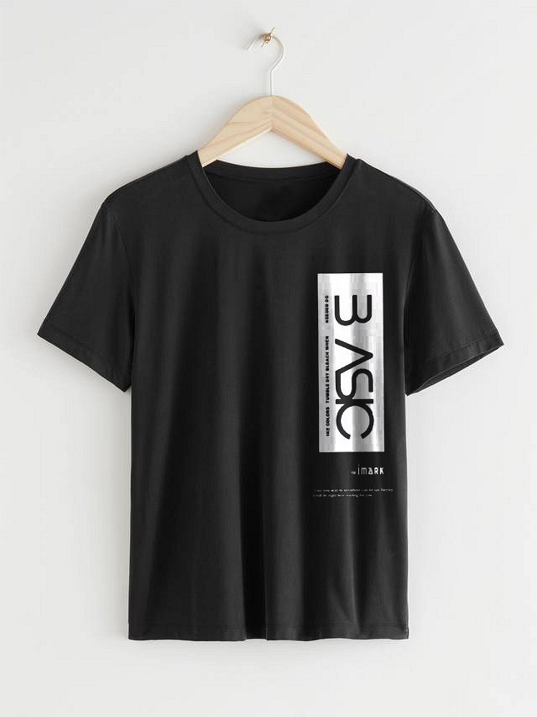 

Try This Typography Printed Cotton T-shirt, Black
