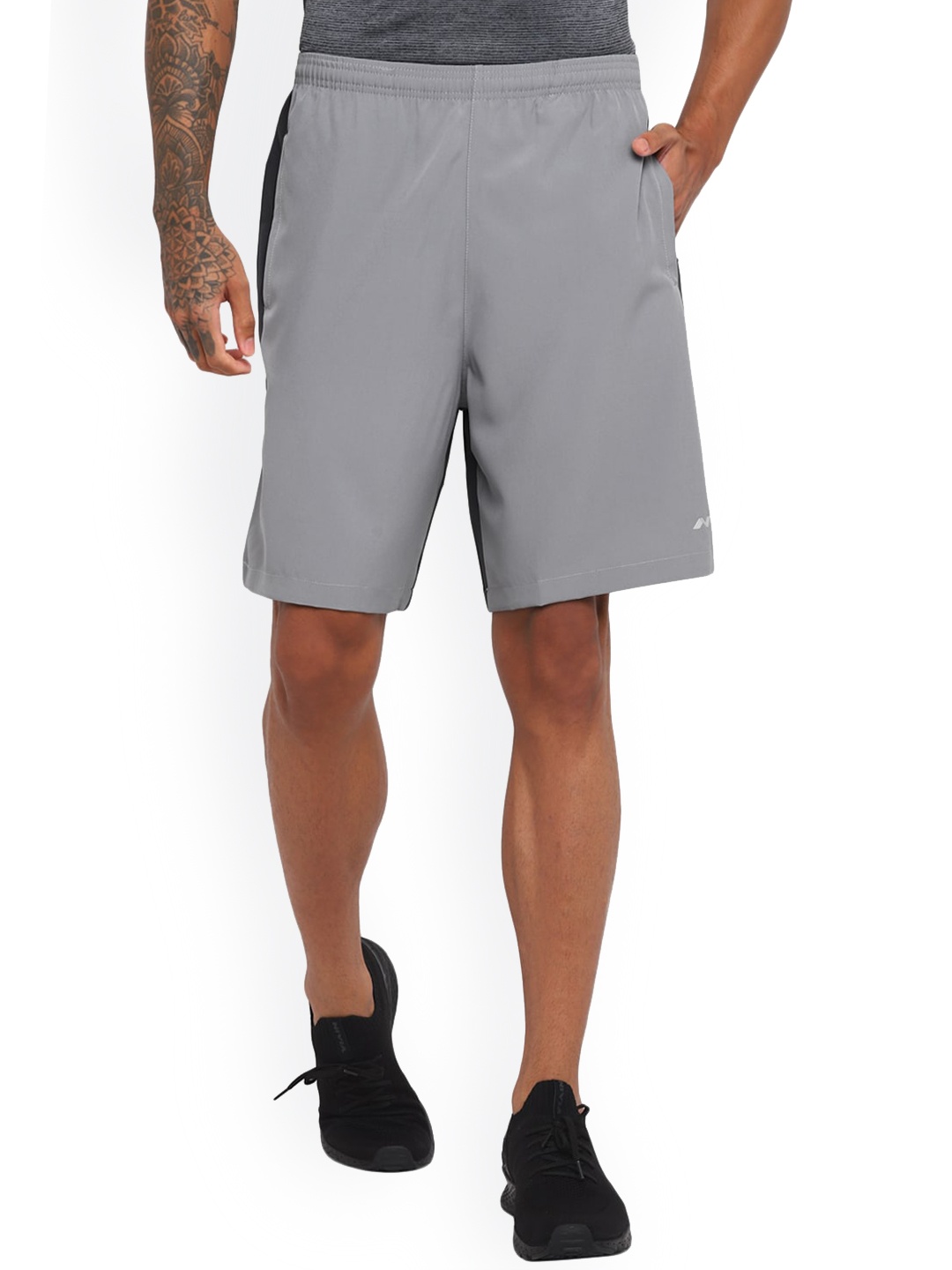 

NIVIA Men Mid-Rise Sports Shorts, Grey