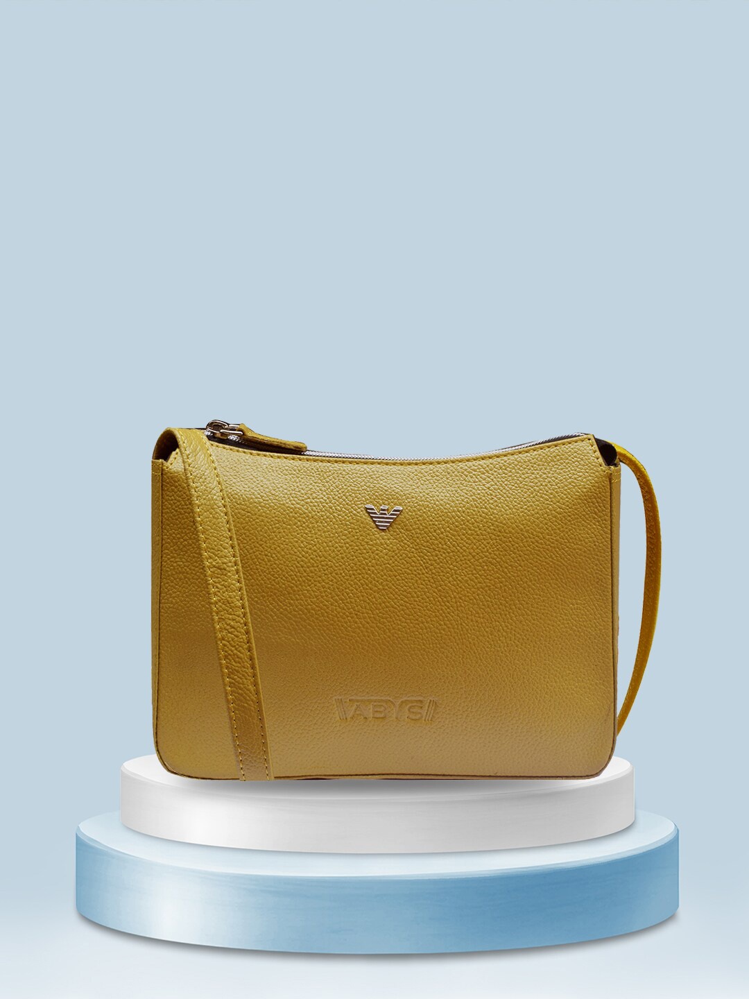 

ABYS Women Pink Leather Messenger Bag, Yellow