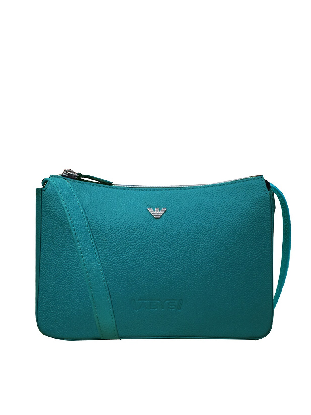 

ABYS Leather Structured Sling Bag, Teal