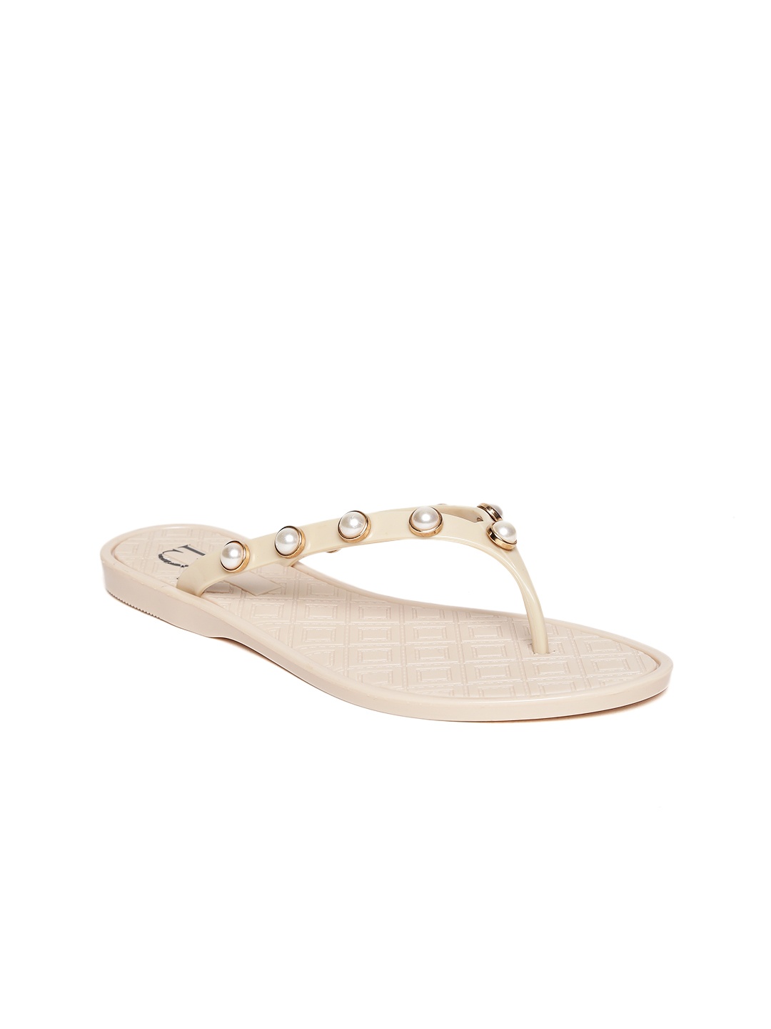 

Carlton London Women Nude-Coloured Embellished Flats