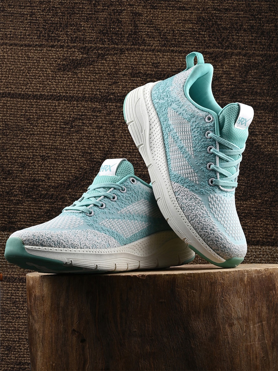 

HRX by Hrithik Roshan Women Blue Flyknit Technology Running Shoes