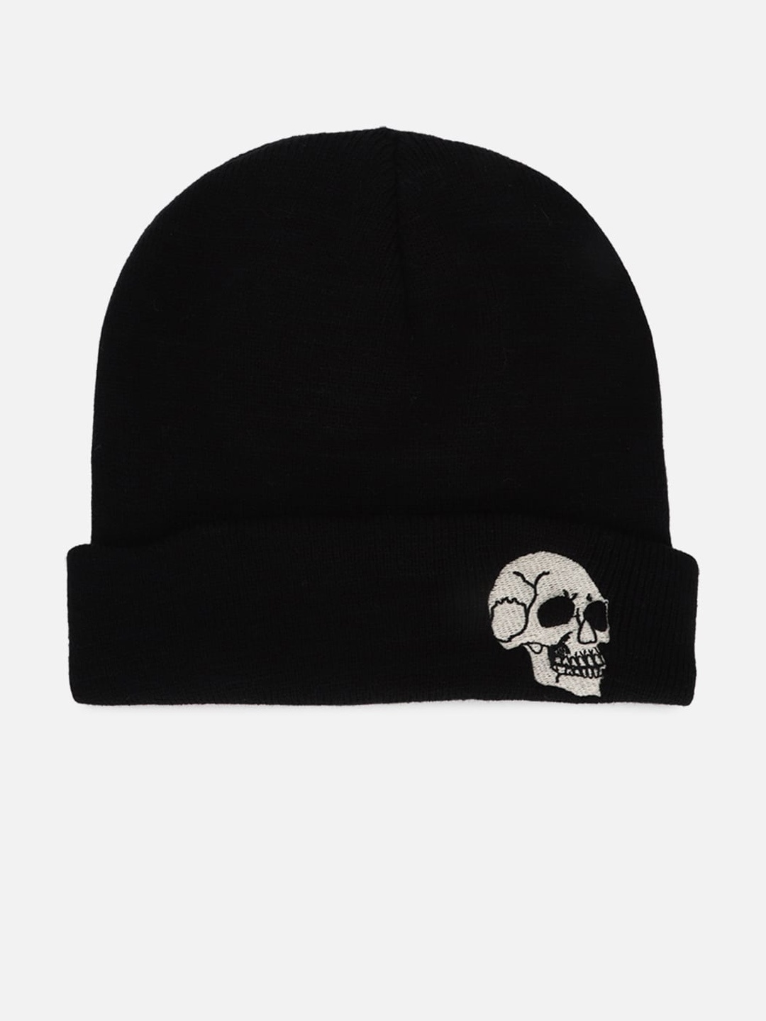 

FOREVER 21 Women Black Graphic Printed Beanie